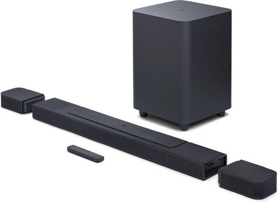 JBL Bar 1000 Pro - Soundbar met Draadloze Subwoofer geschikt voor TV - Zwart